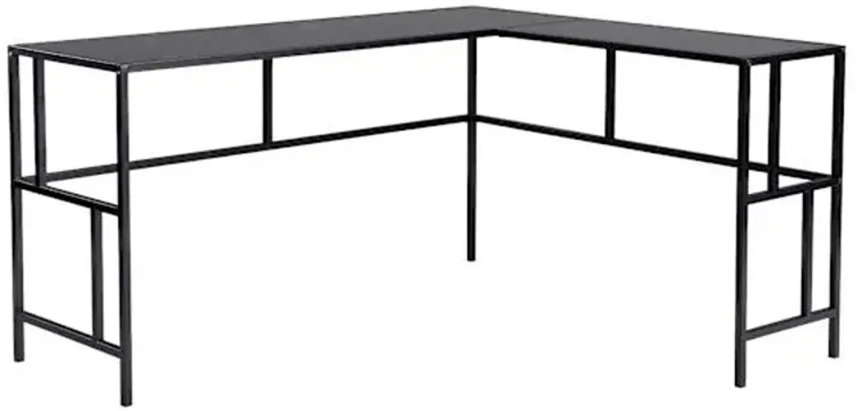 Crosby St. Brooklyn Metal Desk, Black