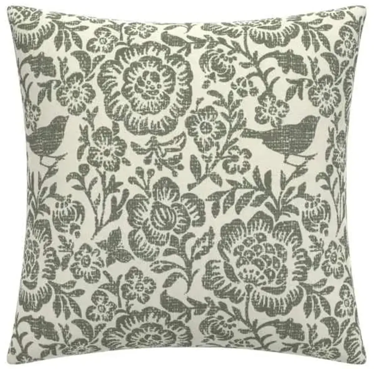 Honeybloom Endive Floral Oversized Square Outdoor Throw Pillow, 20"