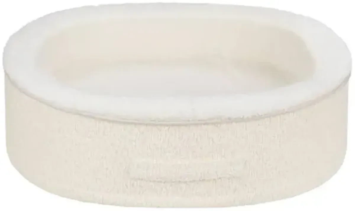 White Oval Pet Cuddler, Small