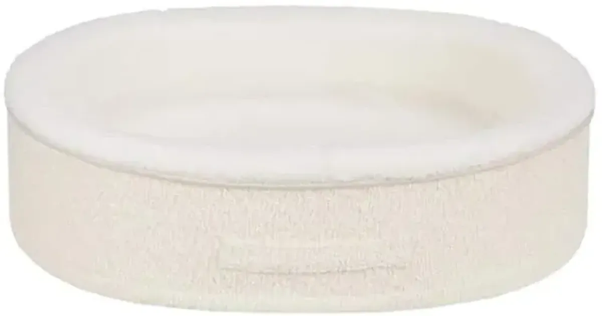 White Oval Pet Cuddler, Medium