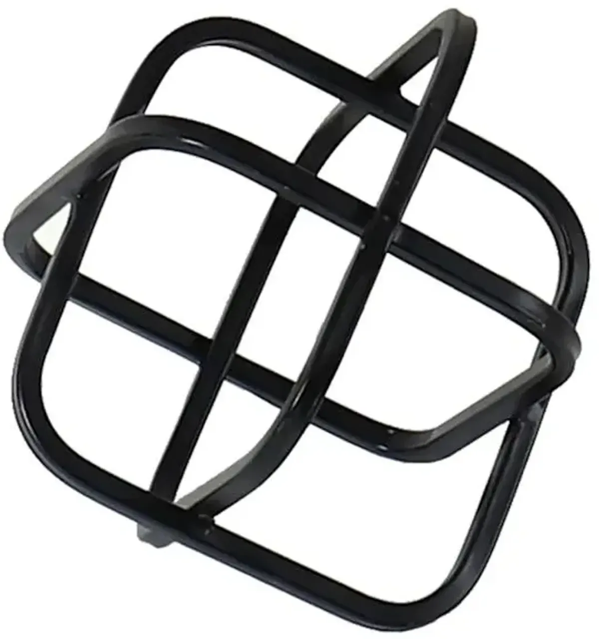 Black Metal Square Hollow Cube, 5.3"