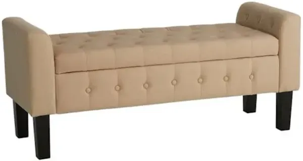 Providence Andy Storage Bench, Beige