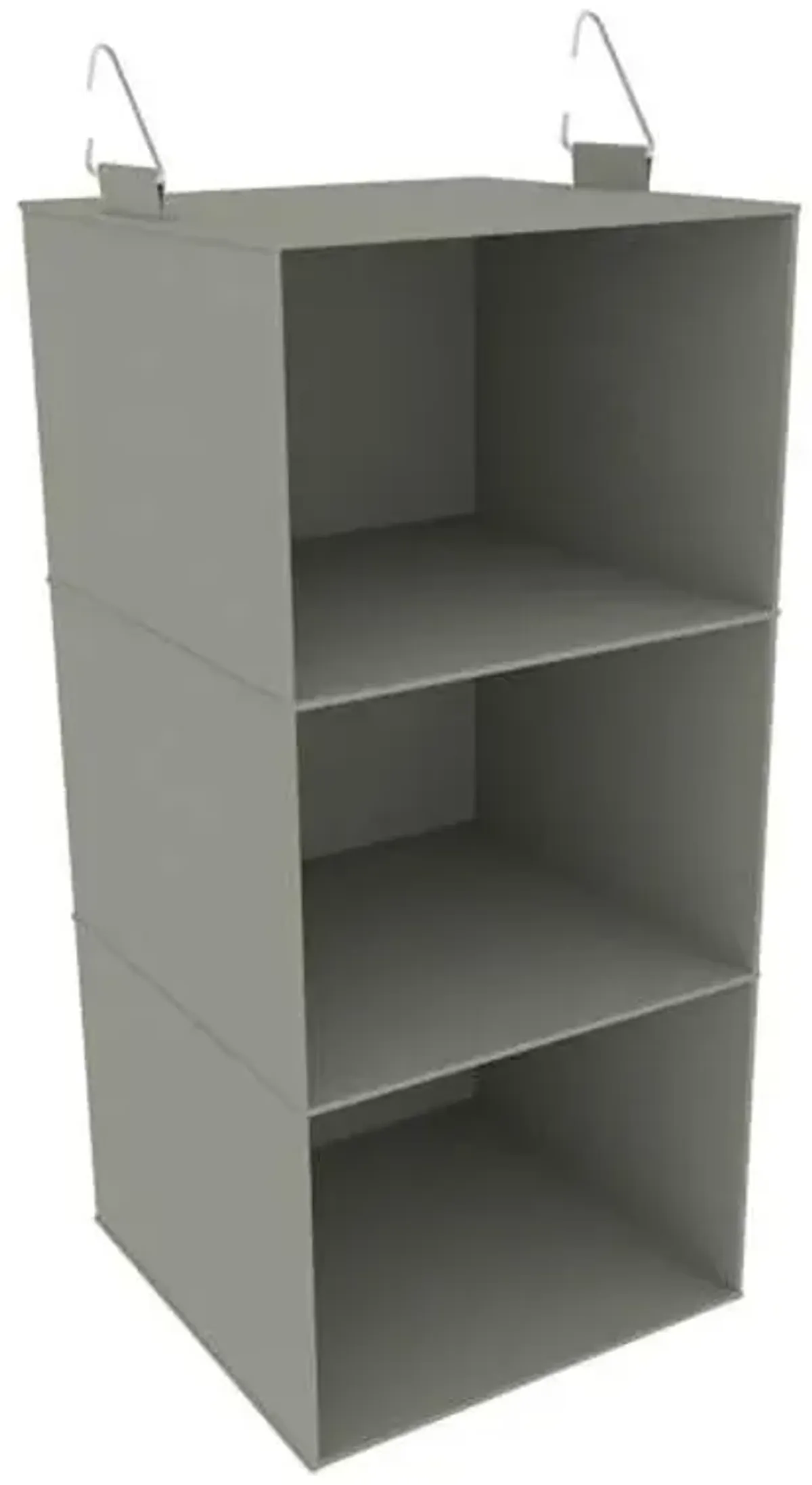 3-Shelf Hanging Closet Storage Organizer, Grey