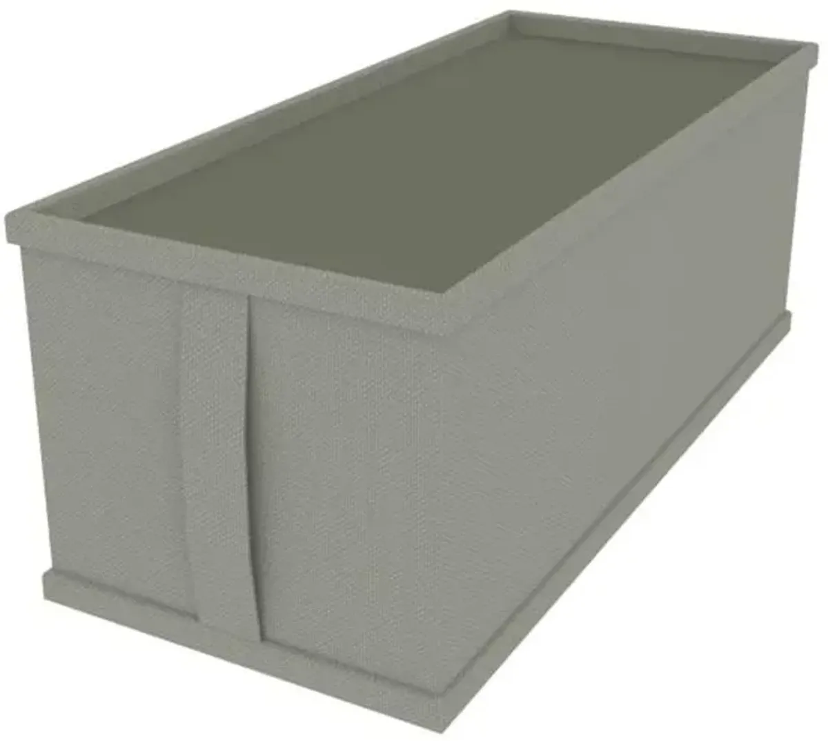 Rectangle Hanging Closet Storage Bin, Grey