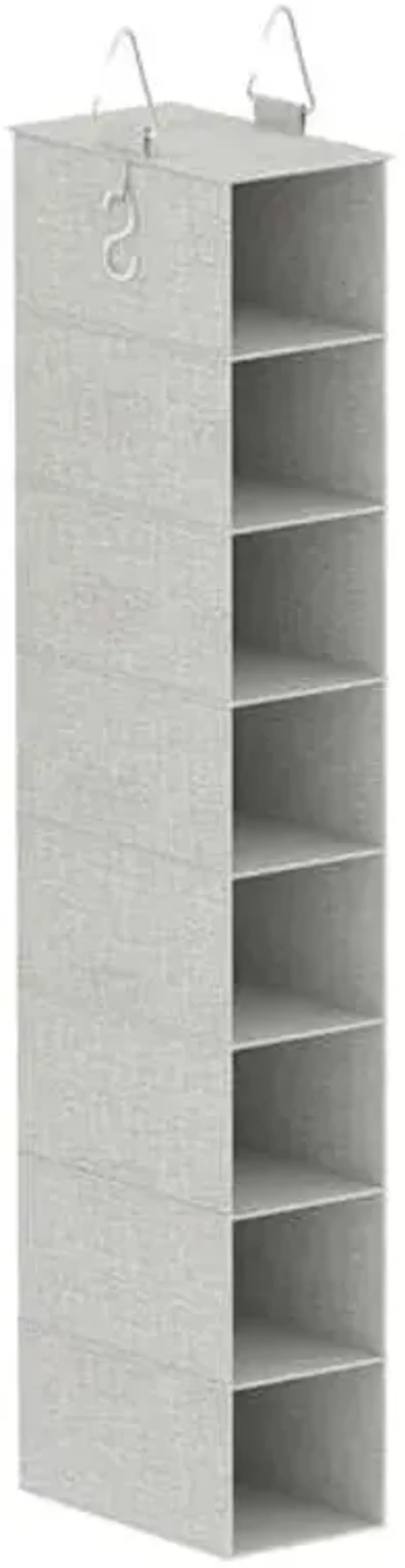 8-Shelf Grey Hanging Closet Storage Organizer