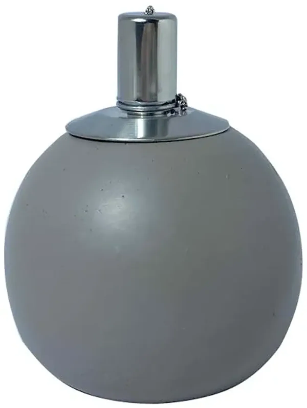 Grey Round Tabletop Torch, 6"