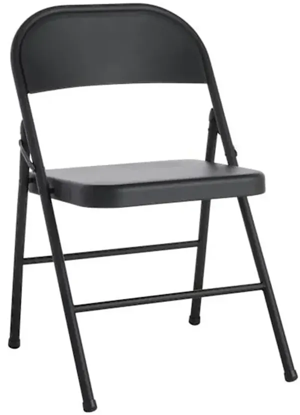 Black Metal Folding Chair