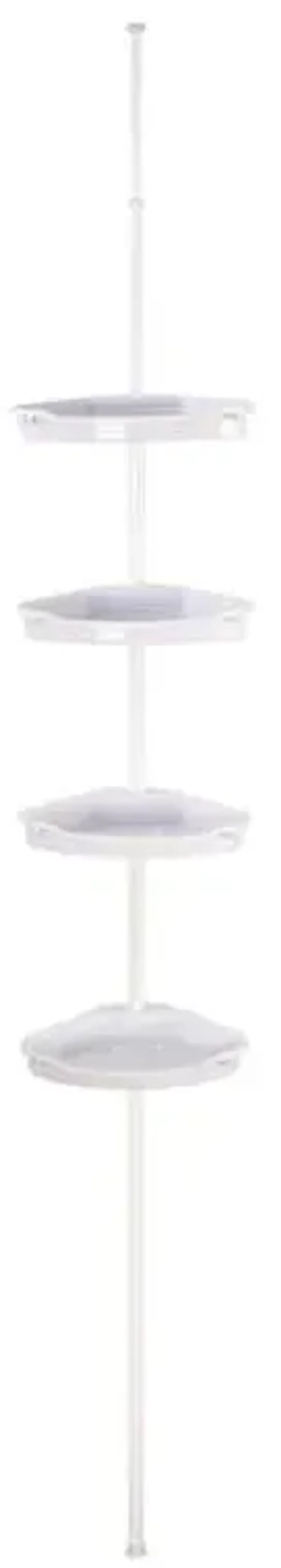 4-Tier Tension Shower Caddy White