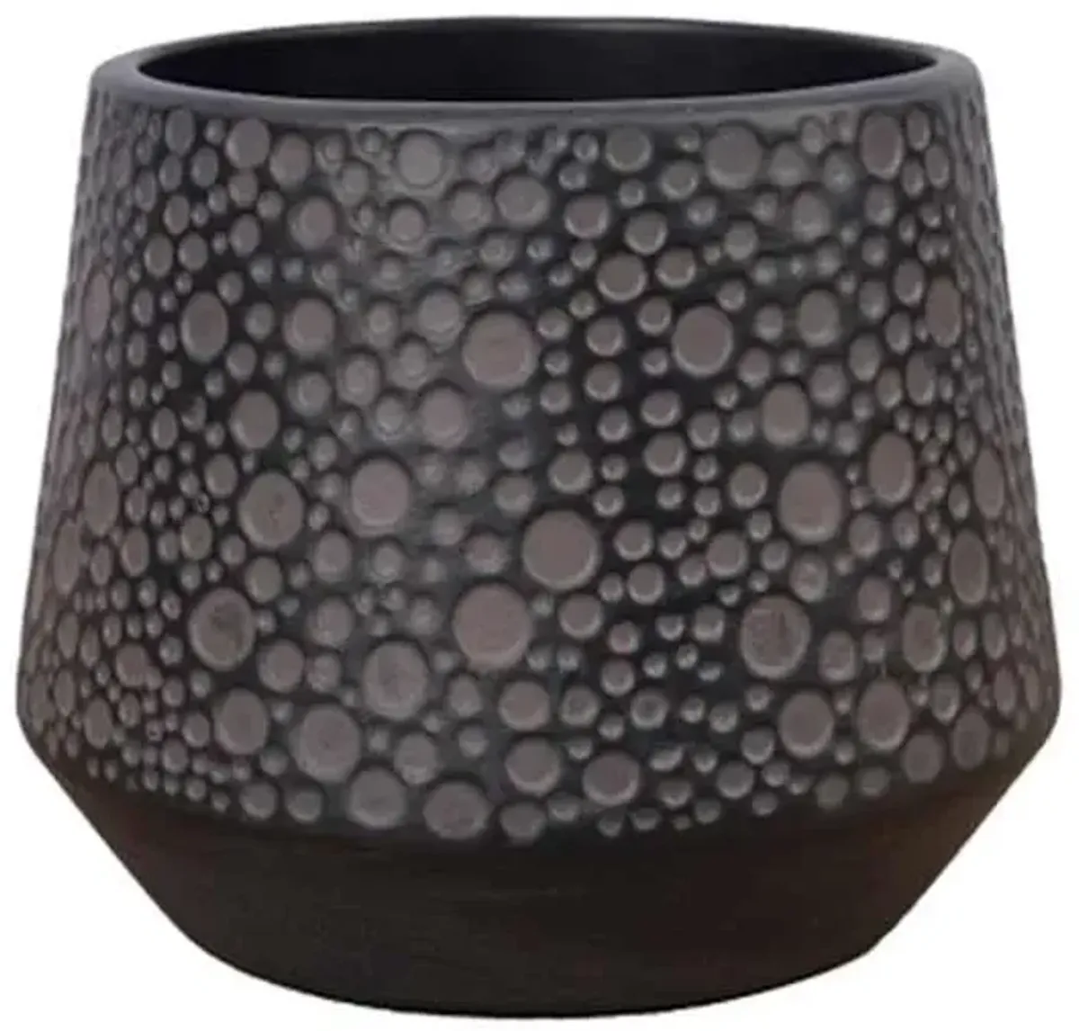 Indoor Ari Matte Black Pot, Medium