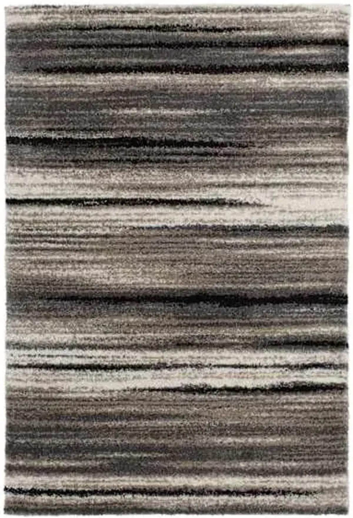 (C204) Tulsa Iron Multicolor Shag Area Rug, 5x7