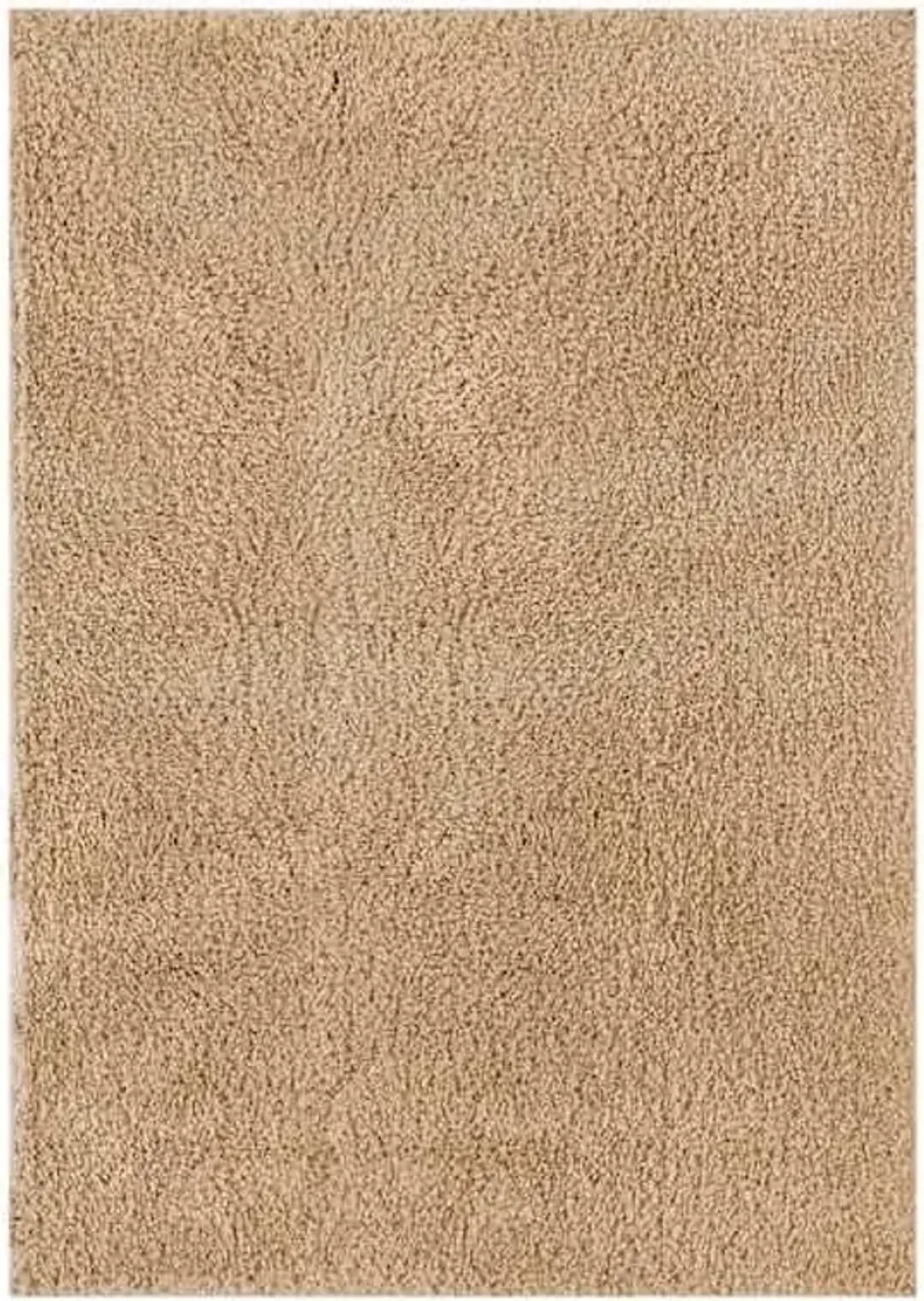 (C205) Kodiak Neutral Shag Area Rug, 5x7