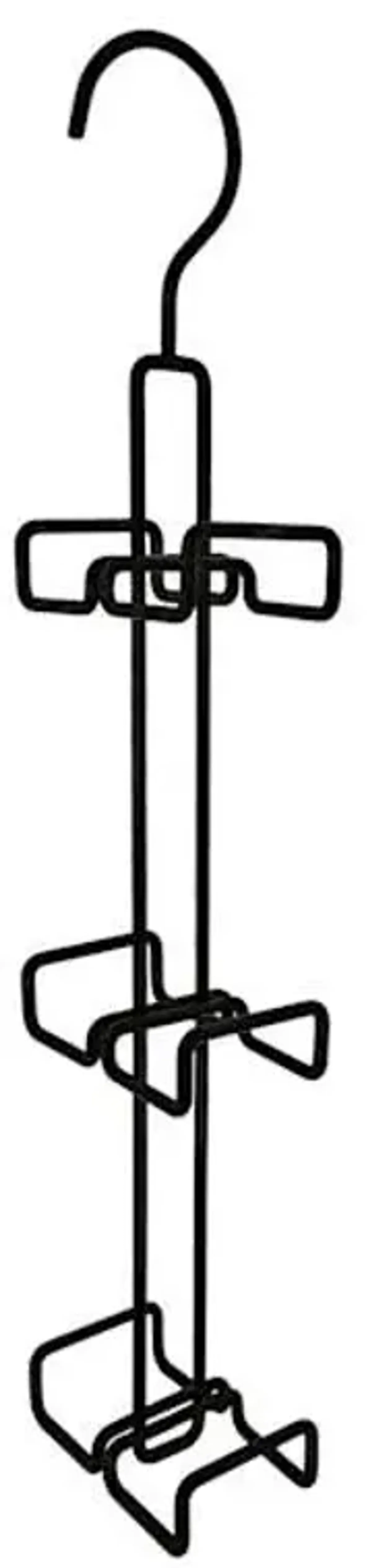 3-Rows Matte Black Handbag Organizer