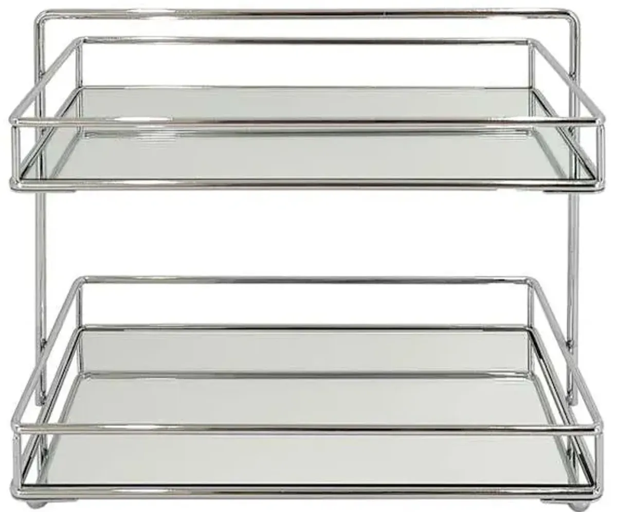 Chrome Bathroom Rack, 8"