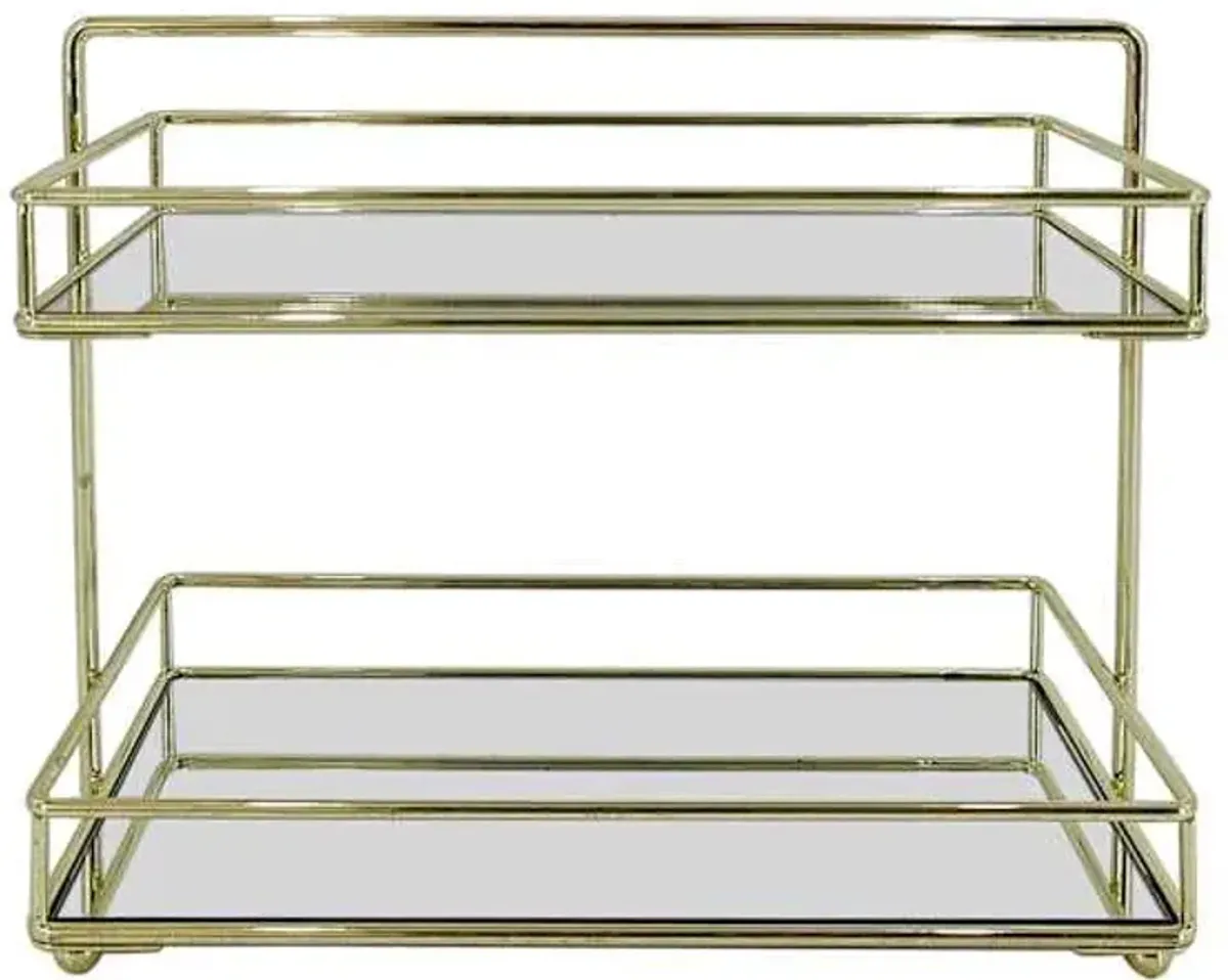 Gold Bathroom Rack, 8"
