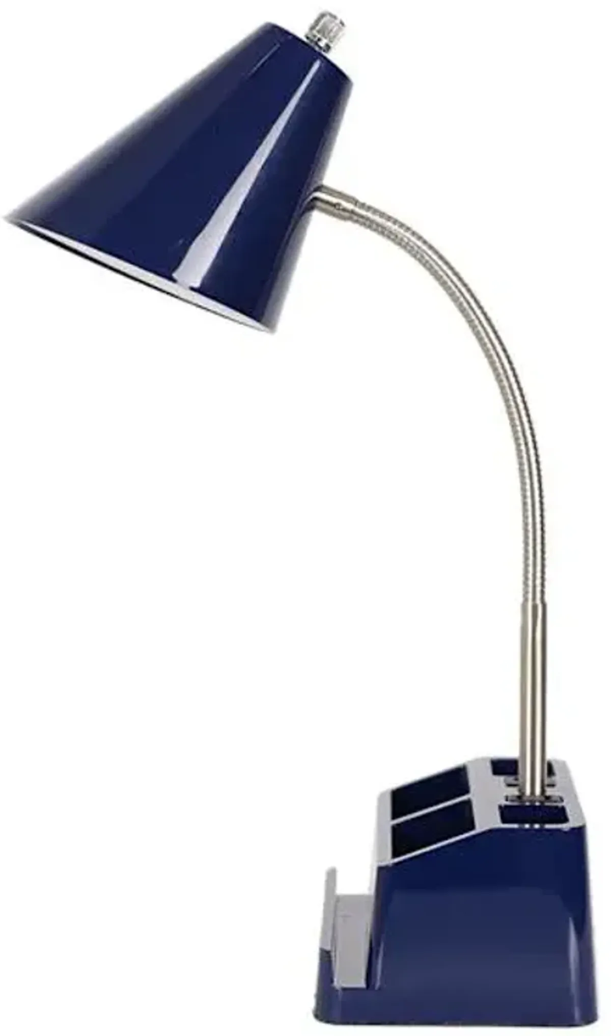 Navy Task Organizer Lamp, 16"