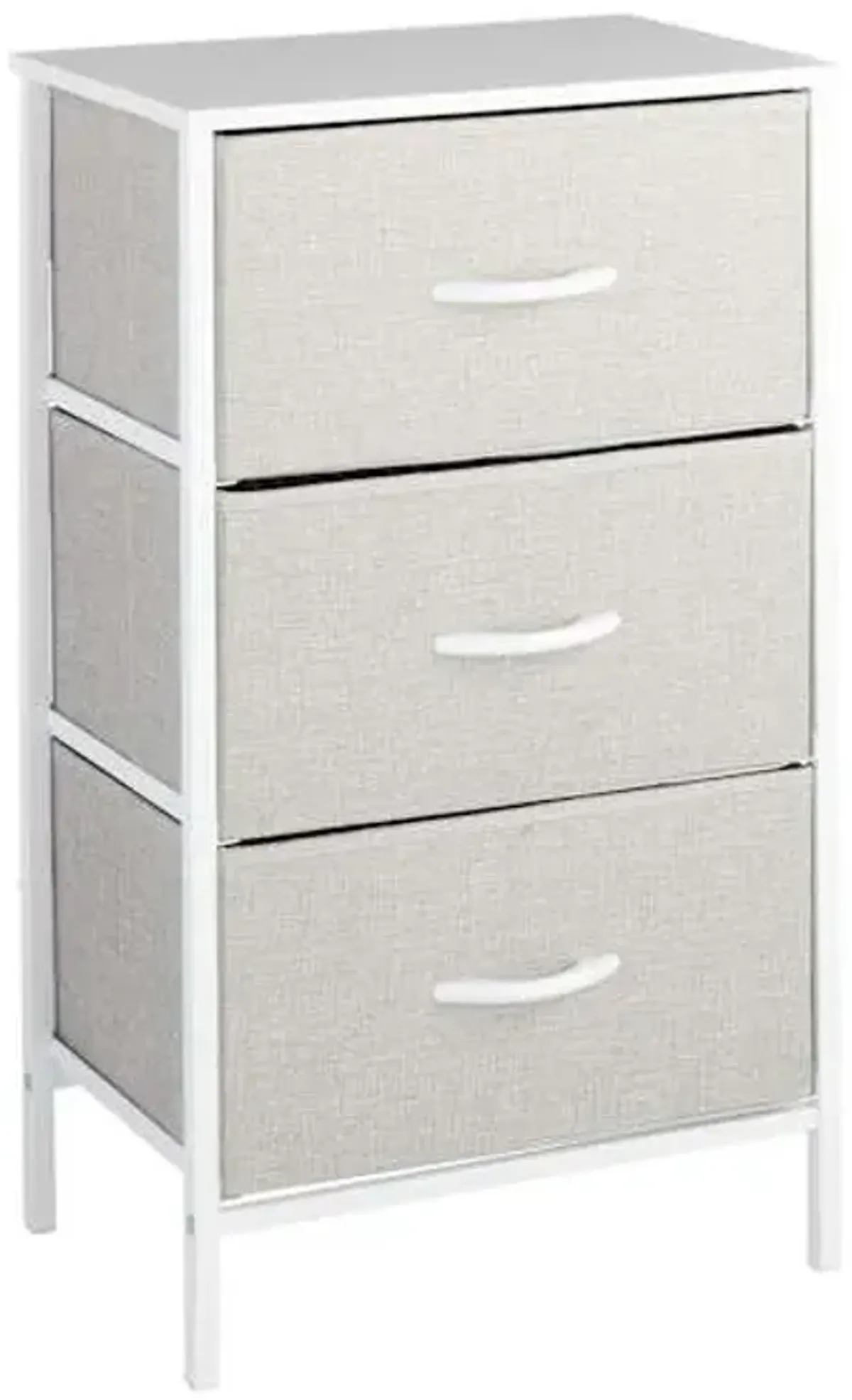 Seth 3-Drawer Storage Tower, Light Grey