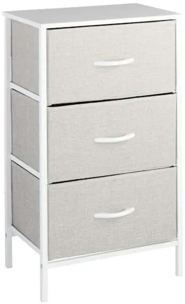 Seth 3-Drawer Storage Tower, Light Grey