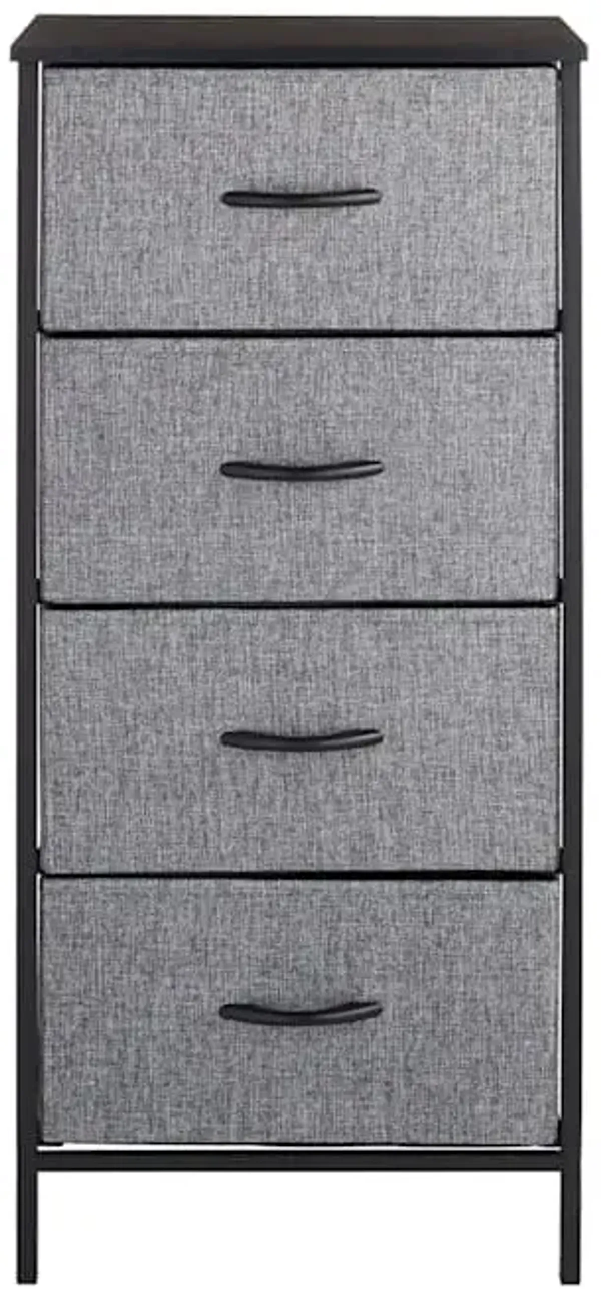 Seth 4-Drawer Storage Tower, Dark Grey
