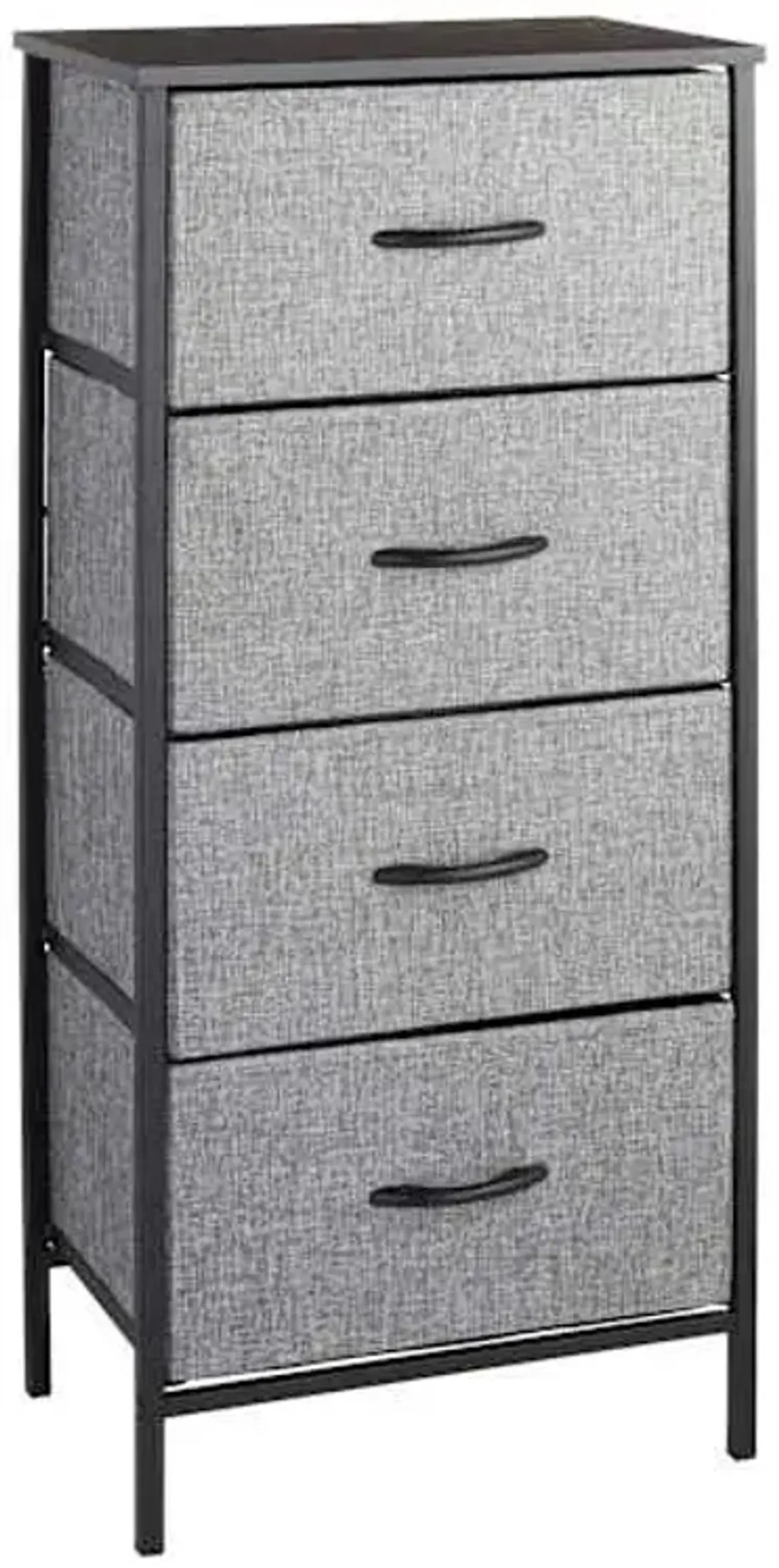 Seth 4-Drawer Storage Tower, Dark Grey