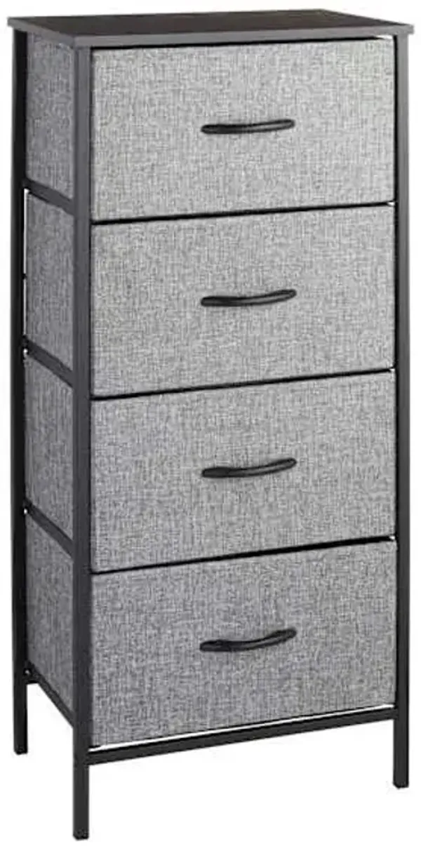 Seth 4-Drawer Storage Tower, Dark Grey