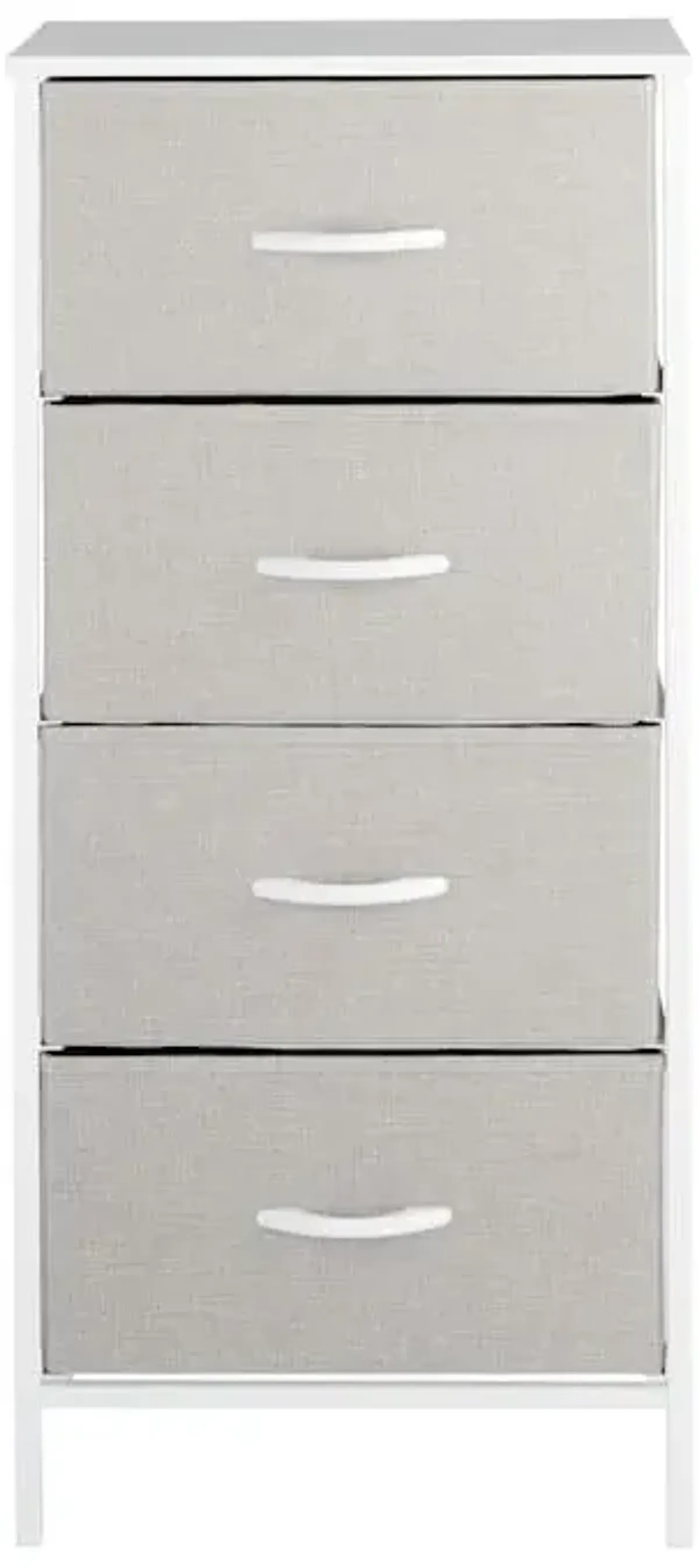 Seth 4-Drawer Storage Tower, Light Grey