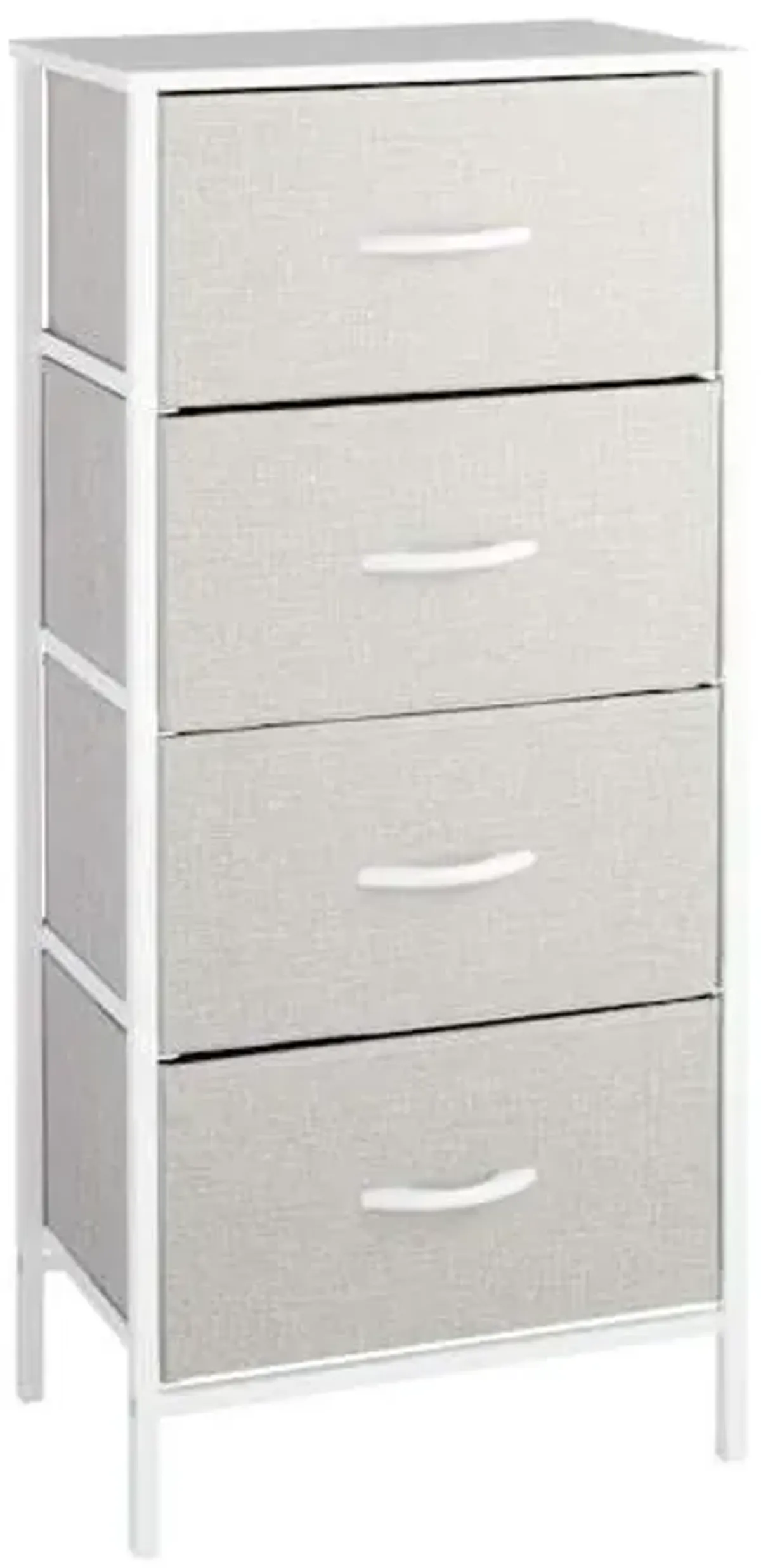 Seth 4-Drawer Storage Tower, Light Grey