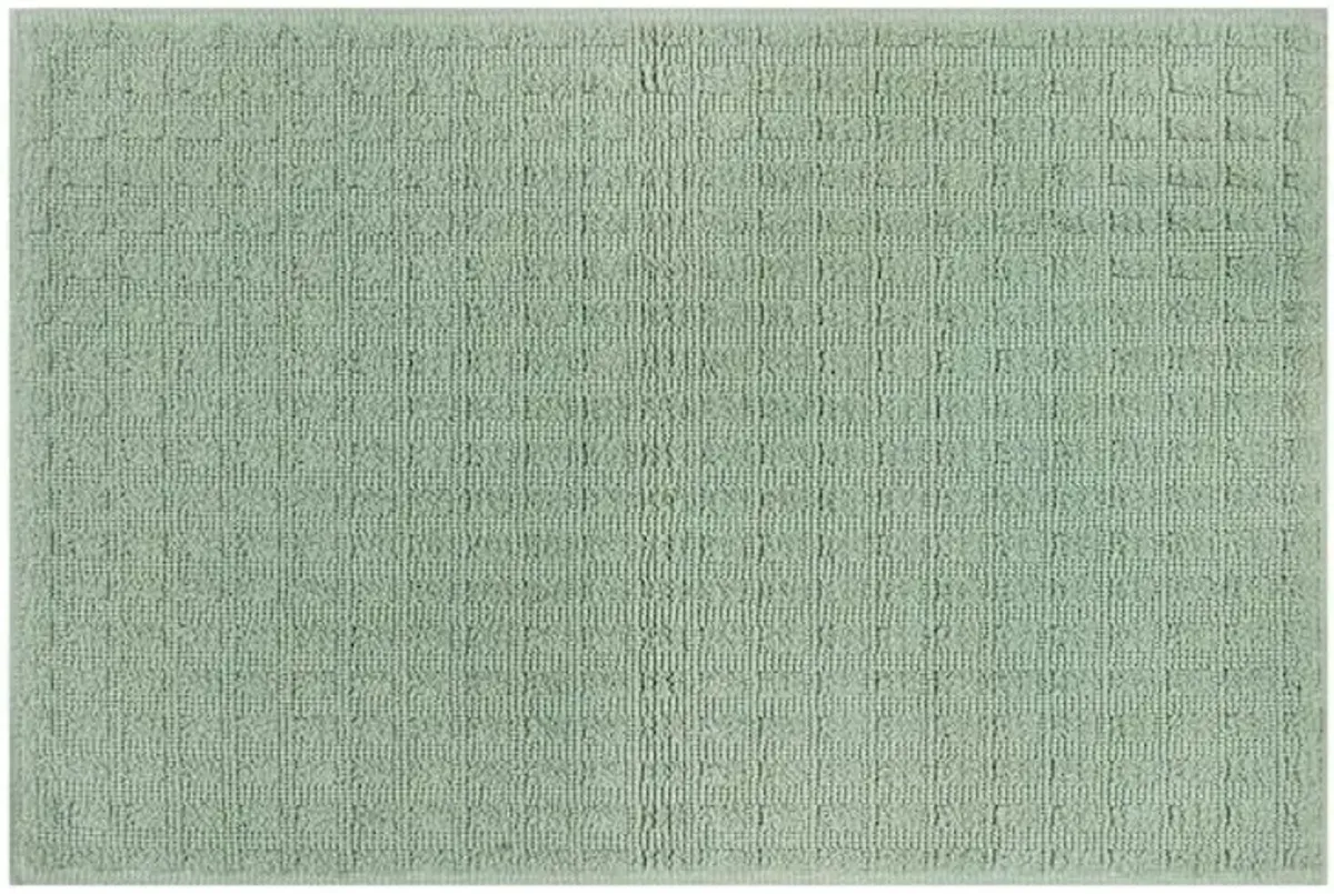 Woven Square Desert Sage Bath Rug, 20x30