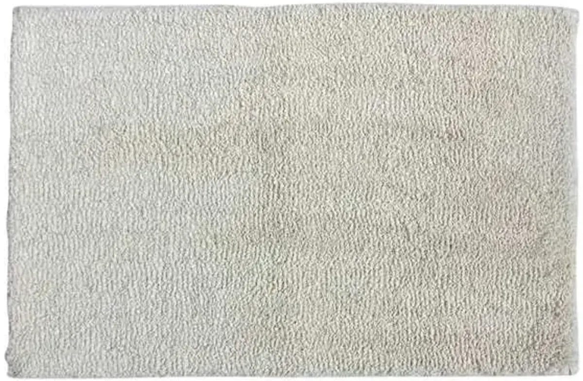 Solid Ivory Bath Rug, 20x30