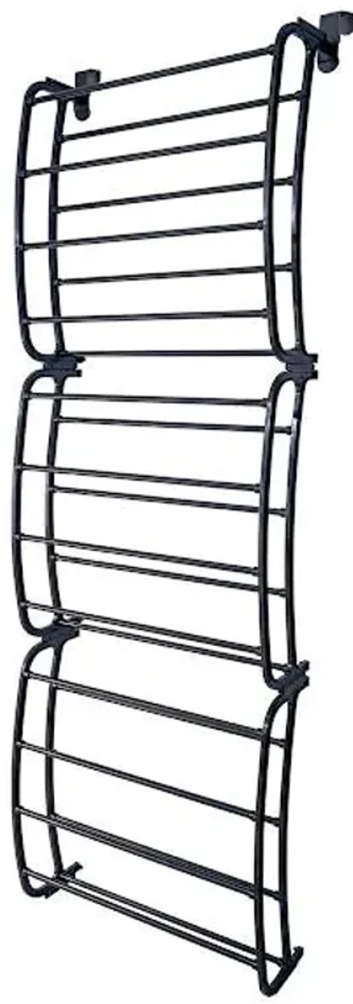 36-Pair Over The Door Shoe Organizer, Black