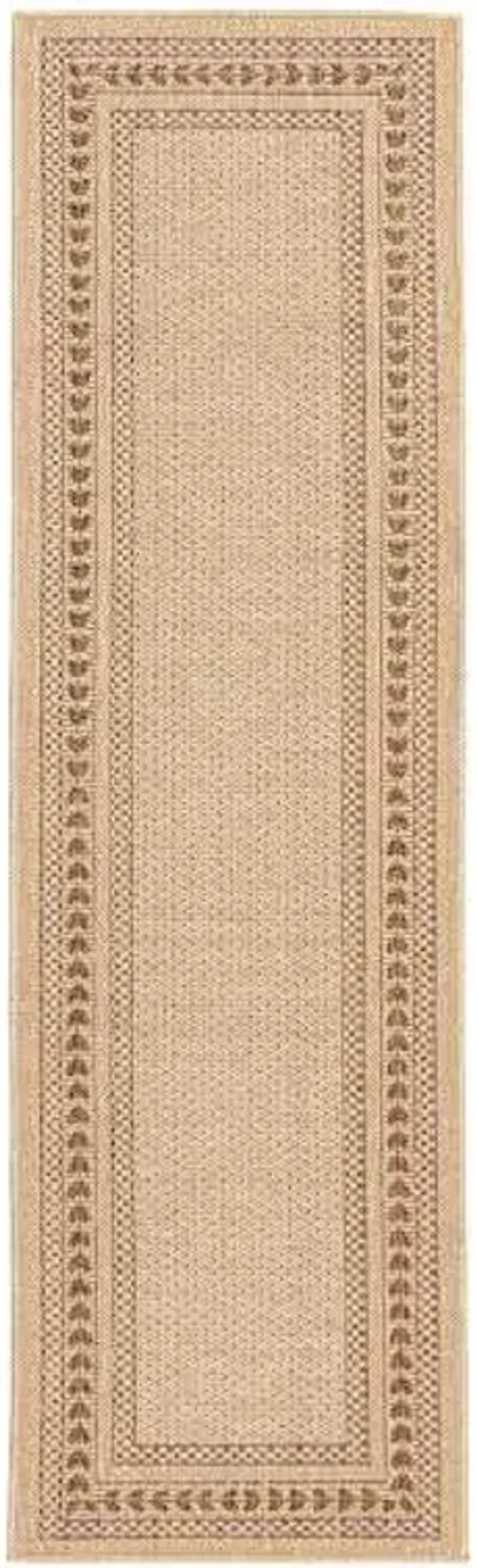 (E523) Providence Santorini Sutton Natural Outdoor Runner, 2x7