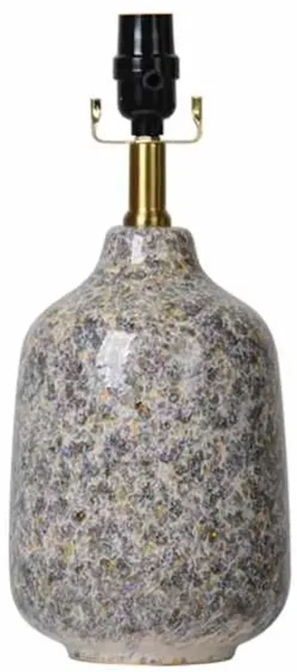 Honeybloom Speckled Ceramic Small Lamp Base, 15"