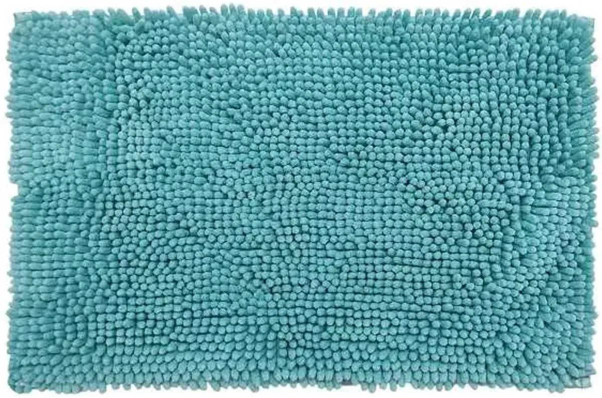Tiny Dreamers Dinoskater Blue Noodle Bath Rug, 17x24