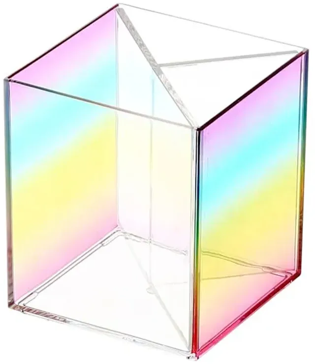 Rainbow Square Cosmetic Brush Holder