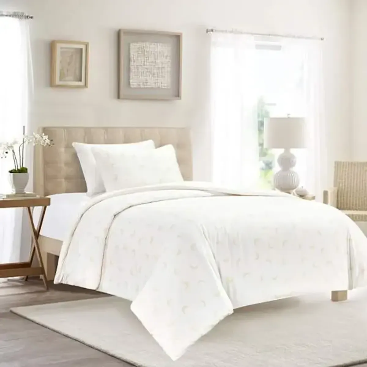 3-Piece Celestial Printed Duvet Set with Insert, Twin/Twin XL