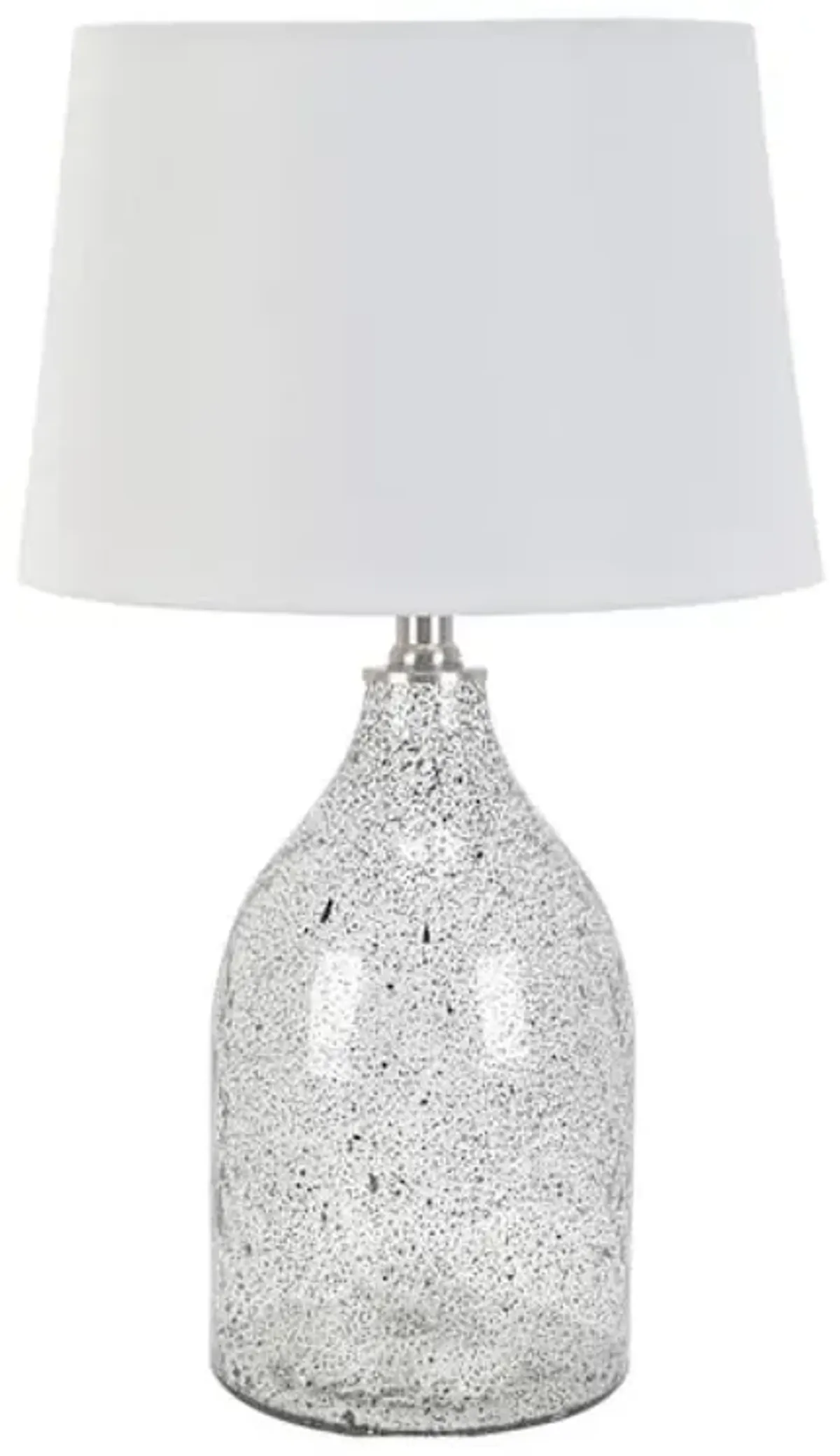 Honeybloom Seeded Glass Jug Medium Table Lamp with Shade, 22.5"