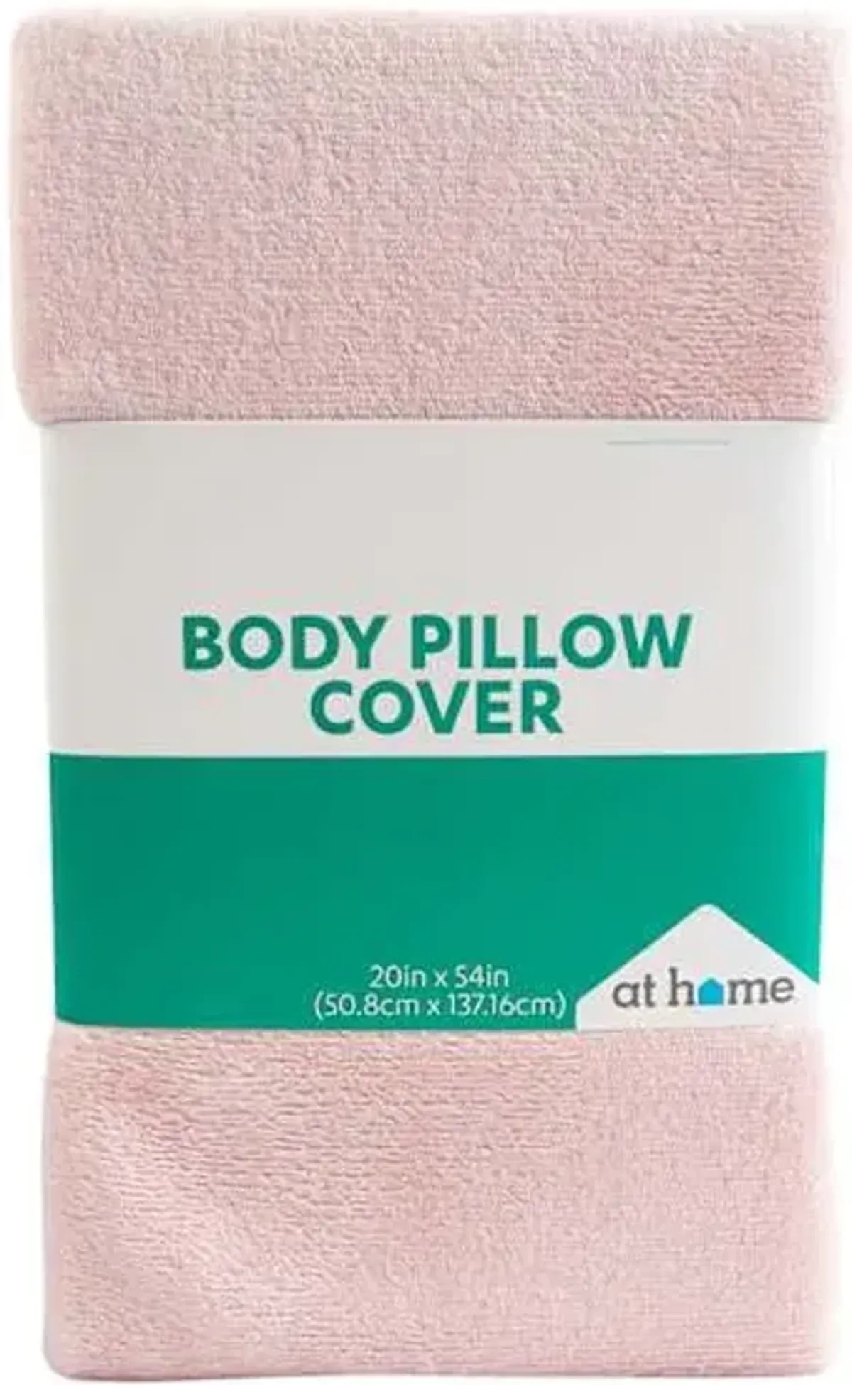Pink Plush Body Pillow Cover, 20x54