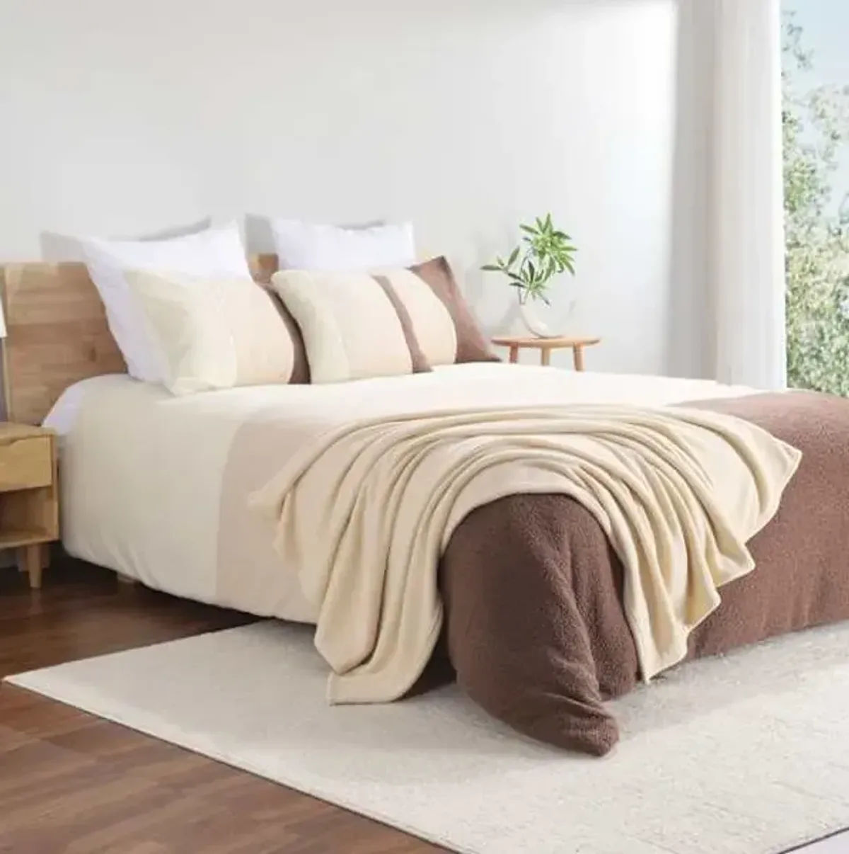 Crosby St. 5-Piece Colorblock Boucle Comforter Set, King