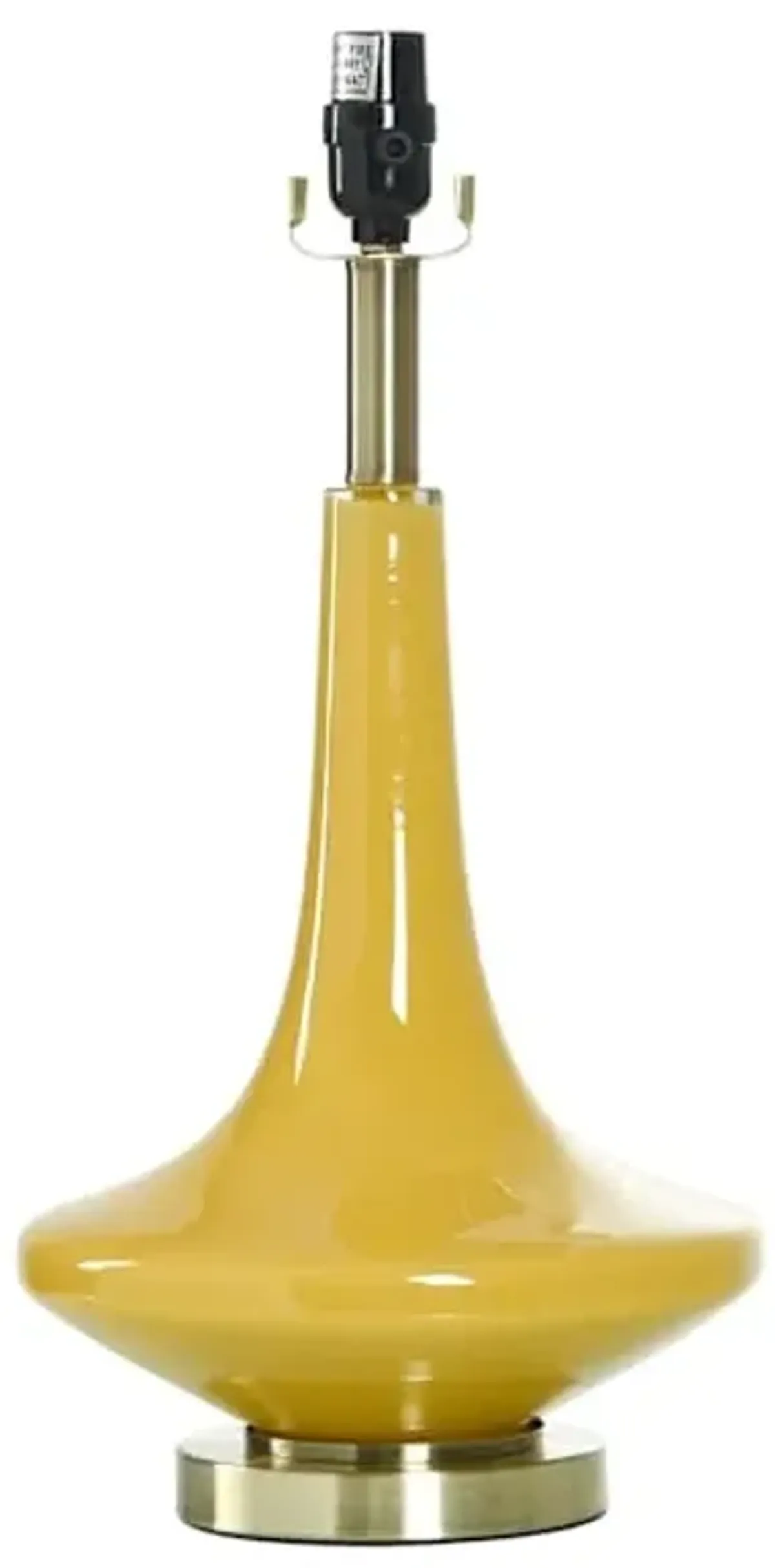 Crosby St. Yellow Ceramic Genie Medium Table Lamp, 19.5"