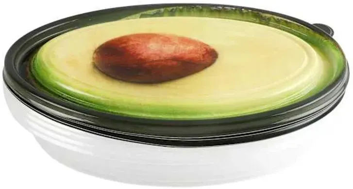 8-Piece Avocado Print Round Food Storage Set