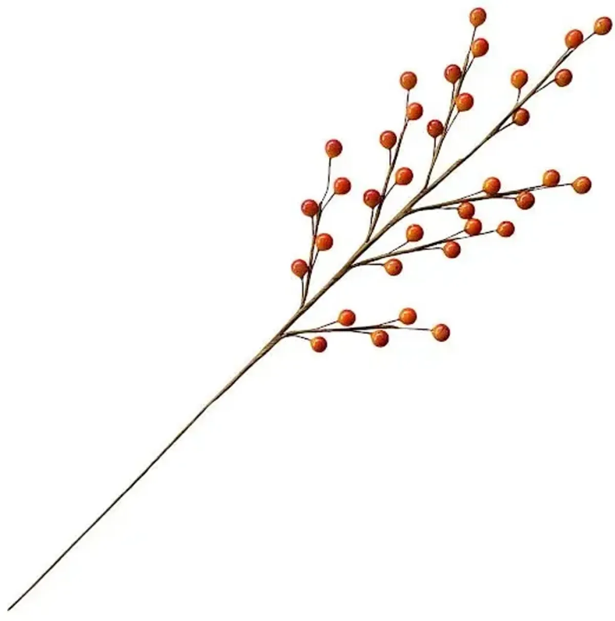 3-Pack Orange Berry Stem, 19"