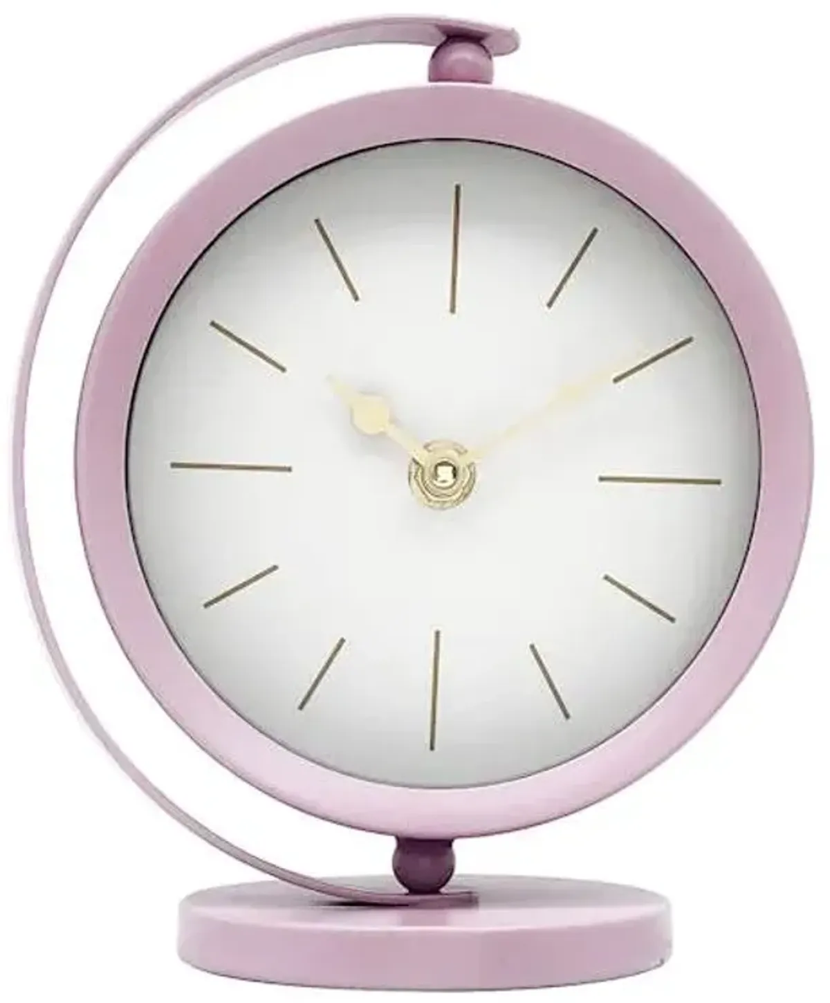 Purple Metal Clock, 7.5"