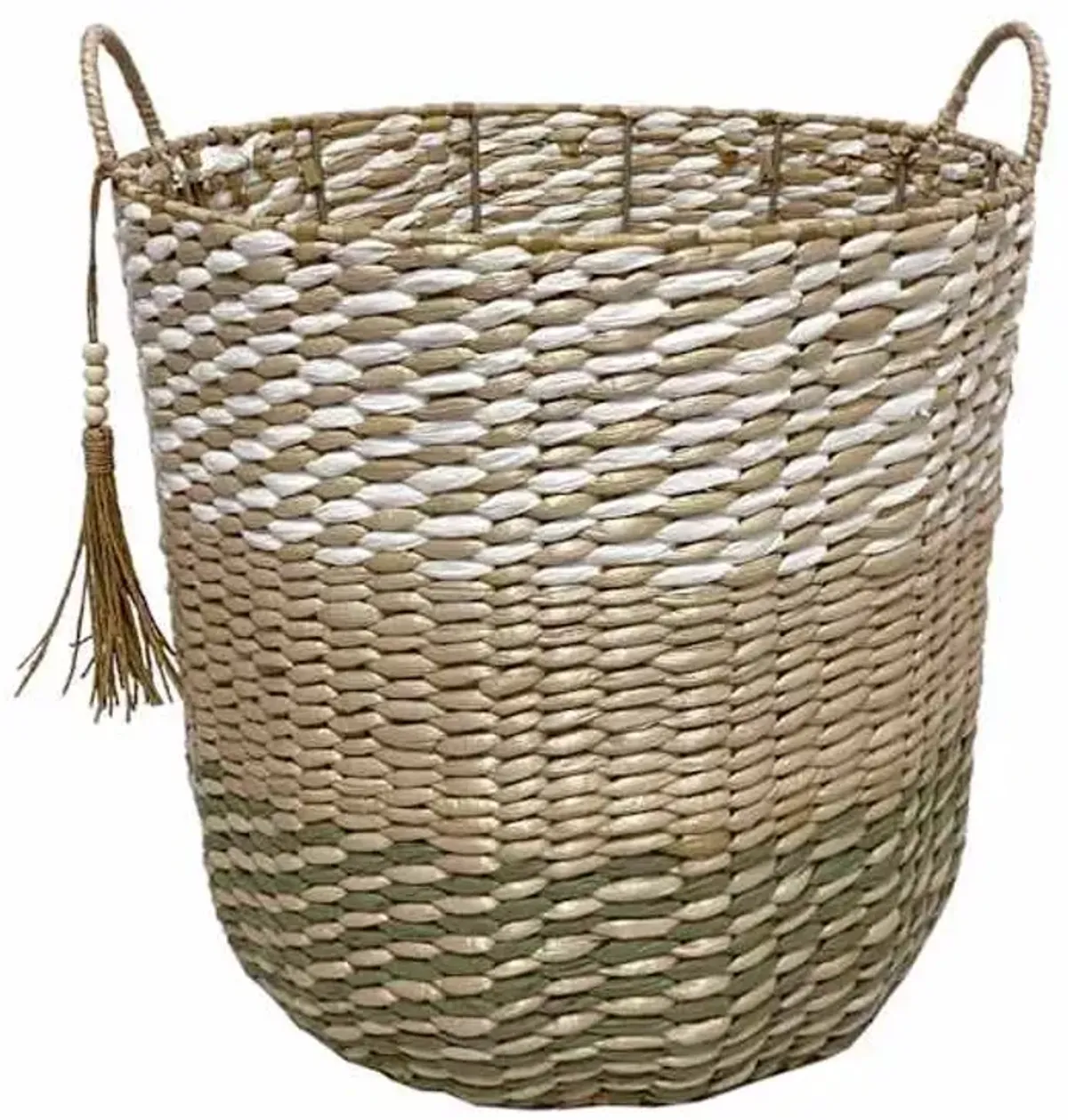 Sage Round Paper Storage Basket, Large