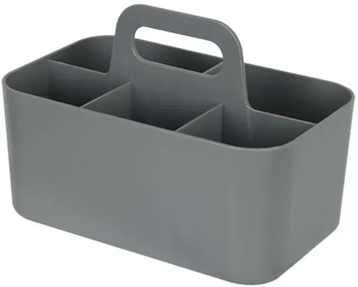5-Compartment Office Caddy Organizer, Grey