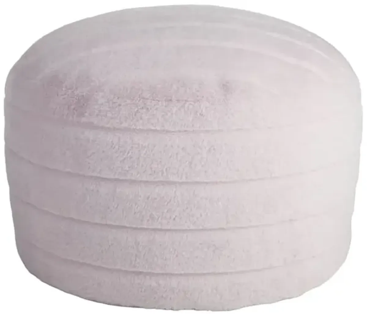 Channeled Pouf, Lavender