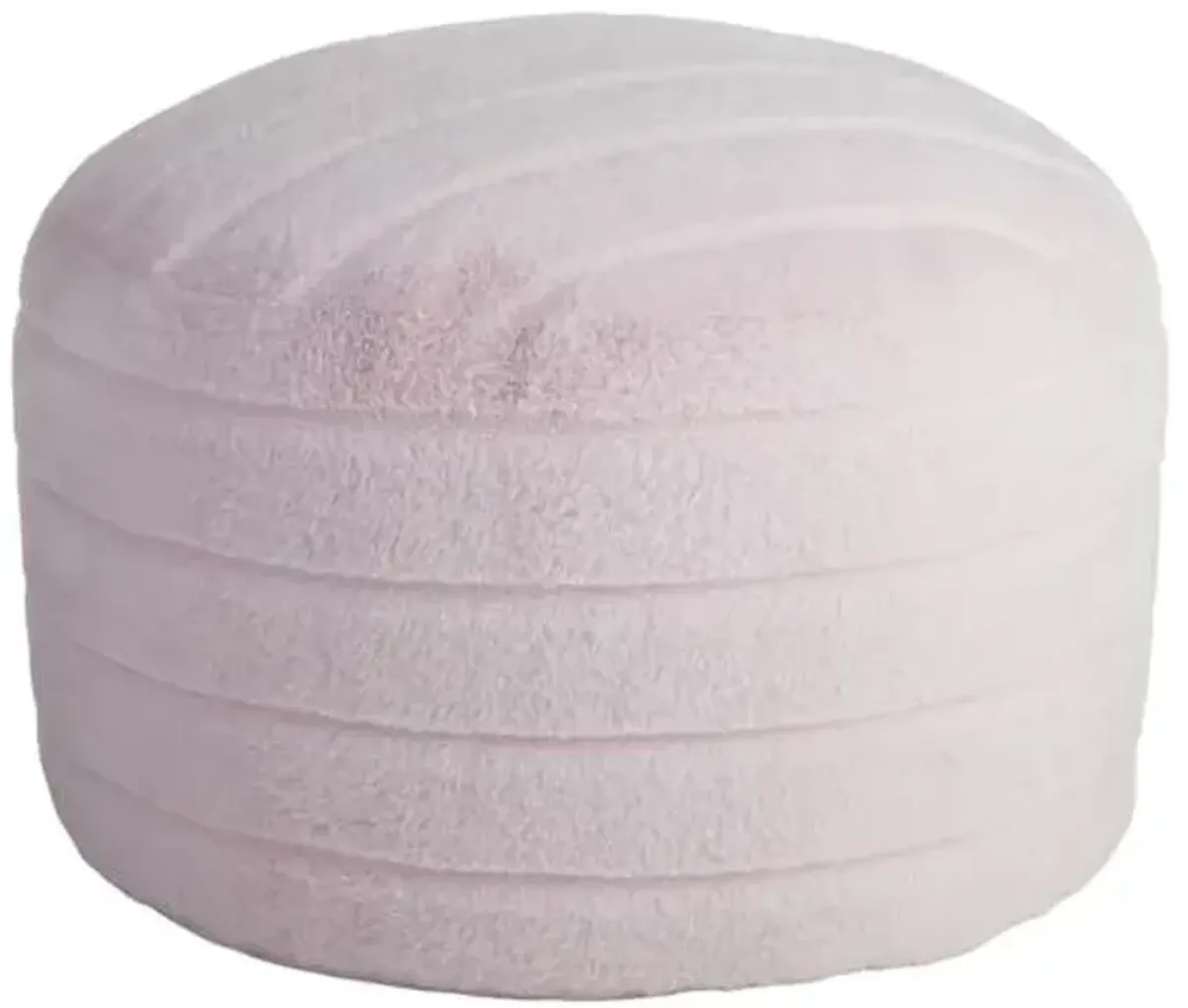 Channeled Pouf, Lavender