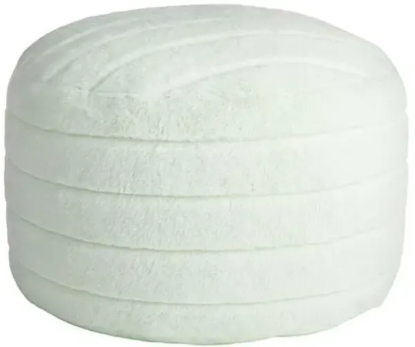 Channeled Pouf, Mint