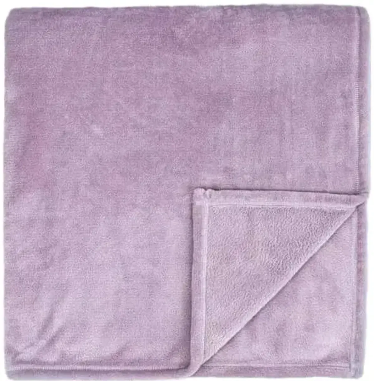 Purple Plush Bed Blanket, Twin/Twin XL