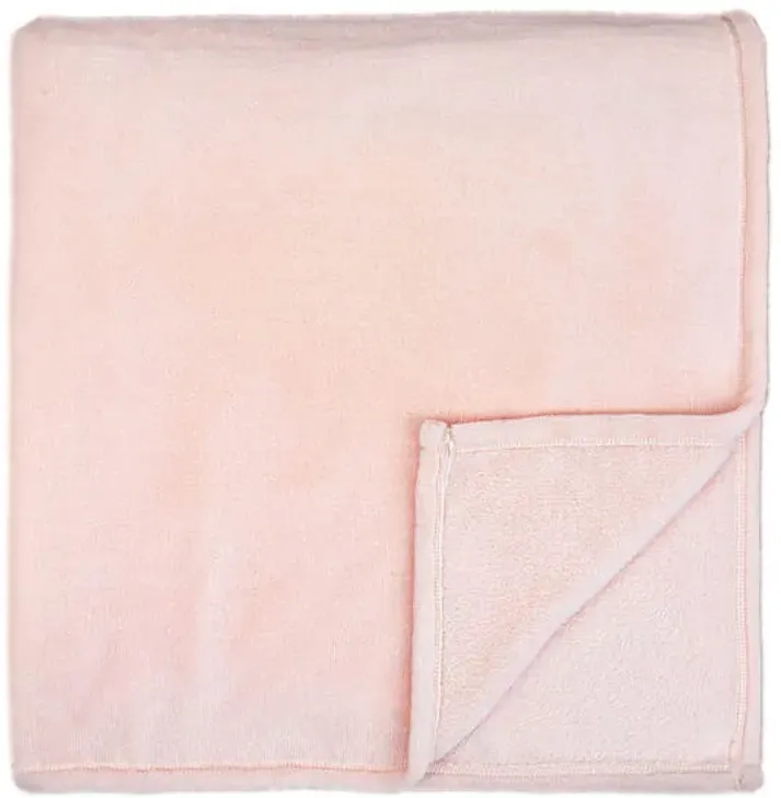Pink Plush Bed Blanket, King