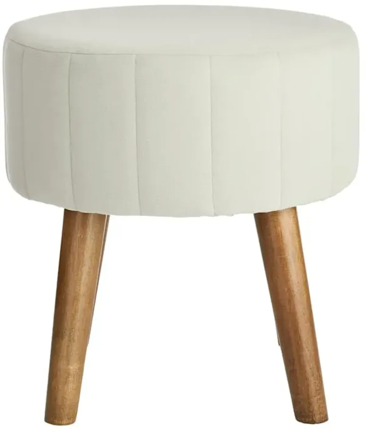 Emmy Stool with Wooden Legs, Mint