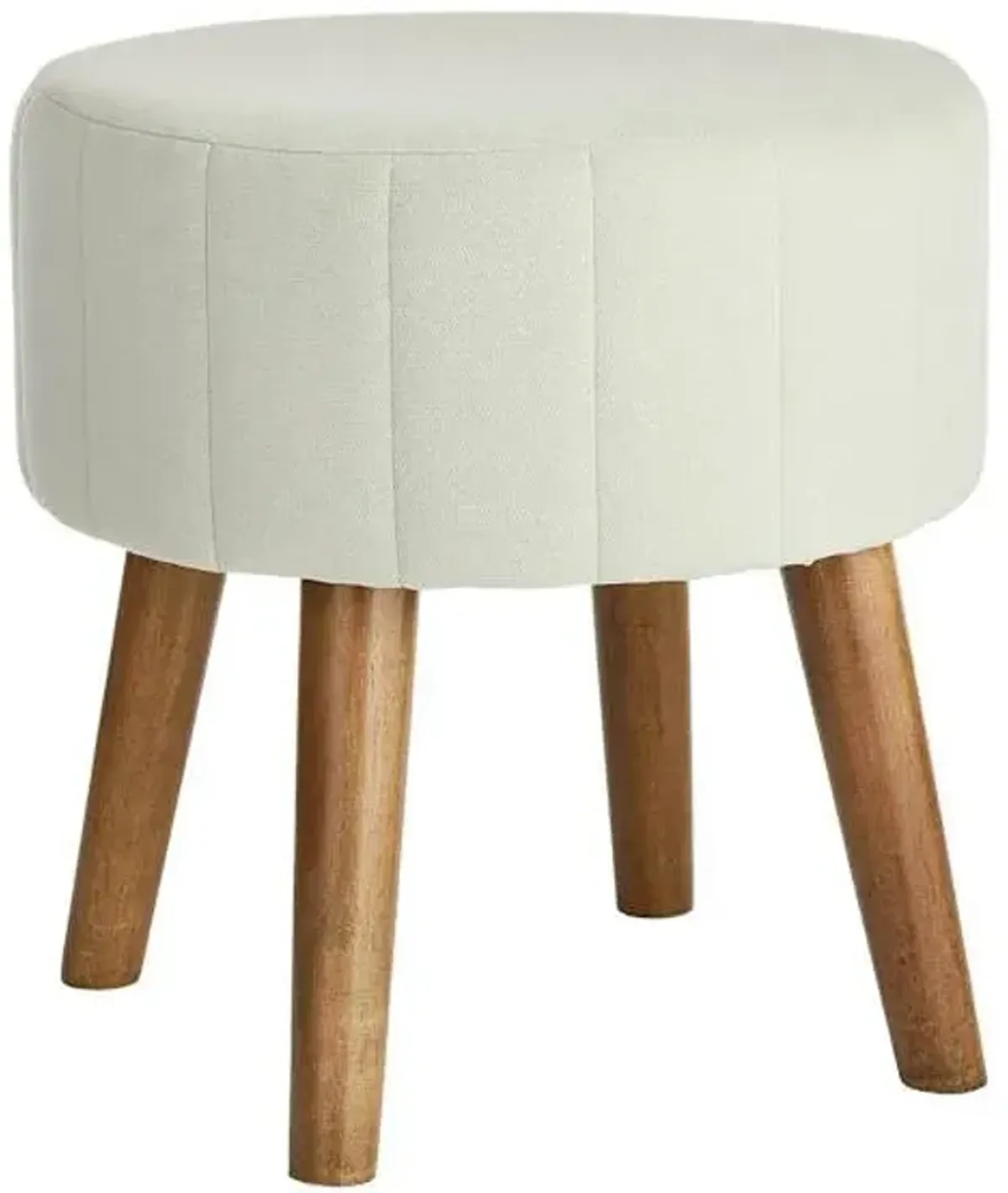 Emmy Stool with Wooden Legs, Mint